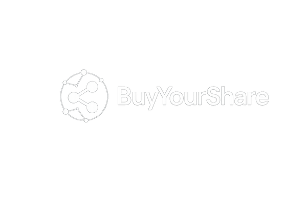 Logo BuyYourShare con scritta bianca